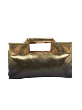 I.N.C. International Concepts Metallic Gold & black Judith Convertible Clutch